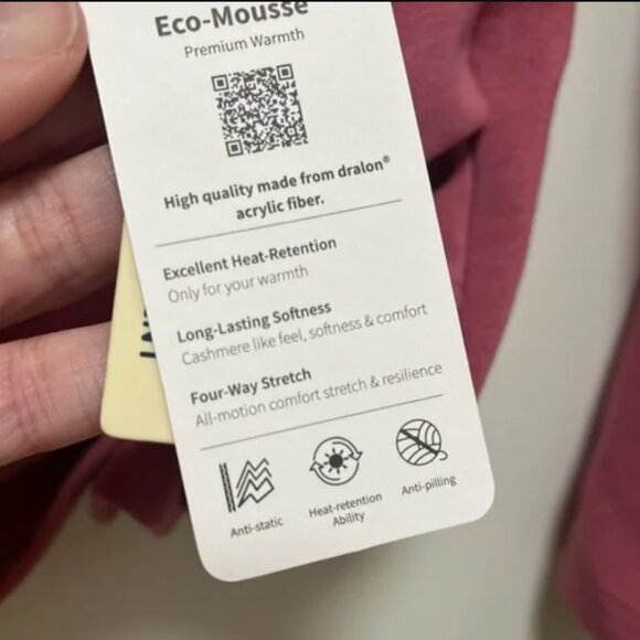 OGL ECO- MOUSSE ProWarm Rose V-Neck Faux Wrap Collared Surplice Top women 2XL/18 - Picture 2 of 6